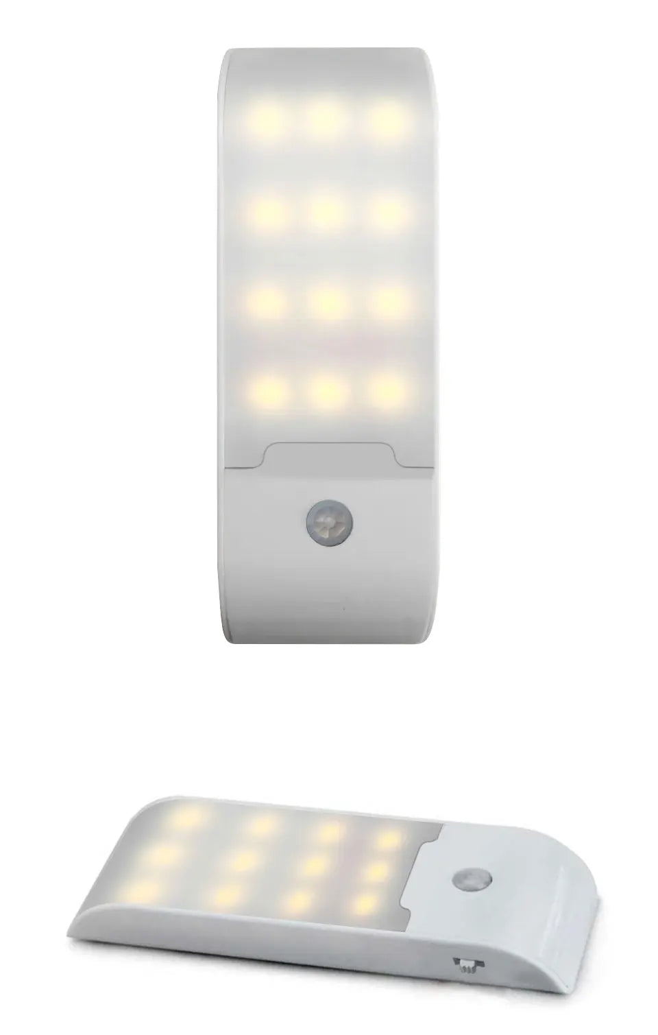 12LED Night Light Motion Sensor Rechargeable USB LED Lamp for Corridor Bathroom Closet Kitchen Under Cabinet High Brightness