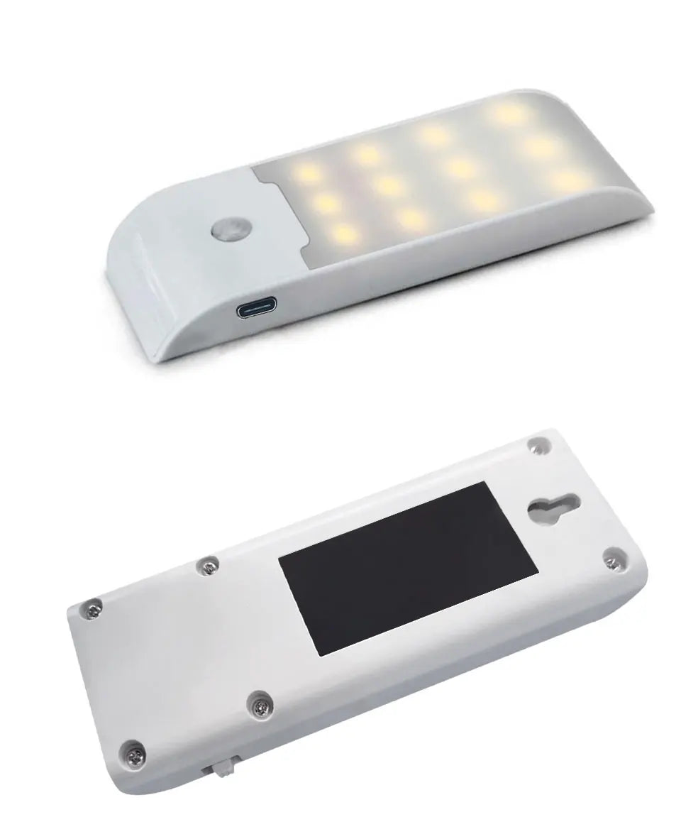 12LED Night Light Motion Sensor Rechargeable USB LED Lamp for Corridor Bathroom Closet Kitchen Under Cabinet High Brightness
